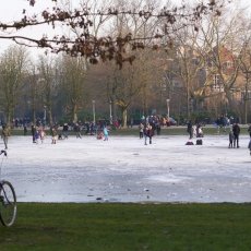 Frozen lakes Vondelpark 25