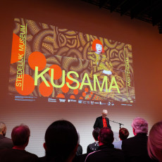 Press preview for the Yayoi Kusama exhibition at the Stedelijk Museum Amsterdam