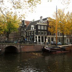 Amsterdam in yellow coat 26