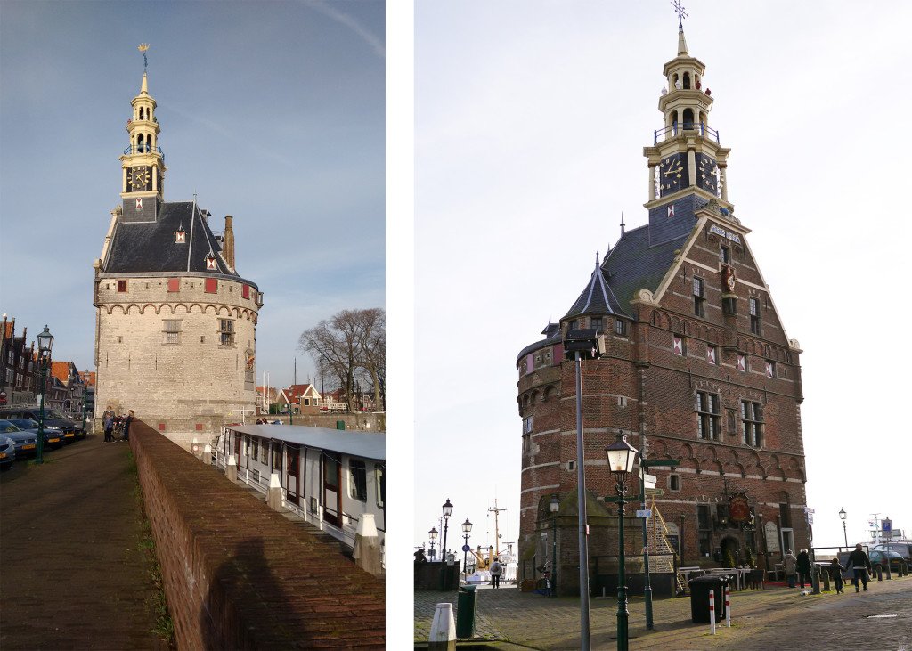 The Hoofdtoren seen from 2 sides