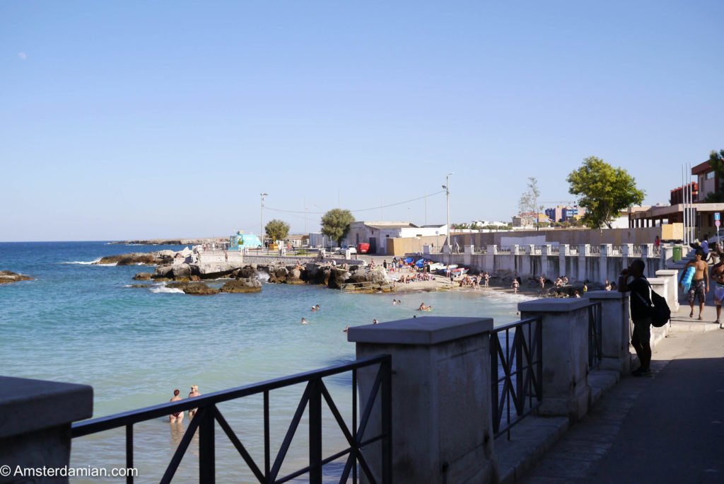 One of the few small beaches of Monopoli