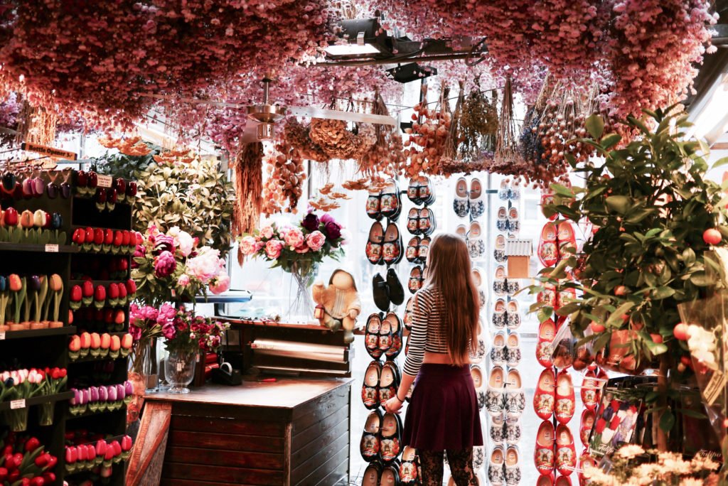 Girl at the Flower Market