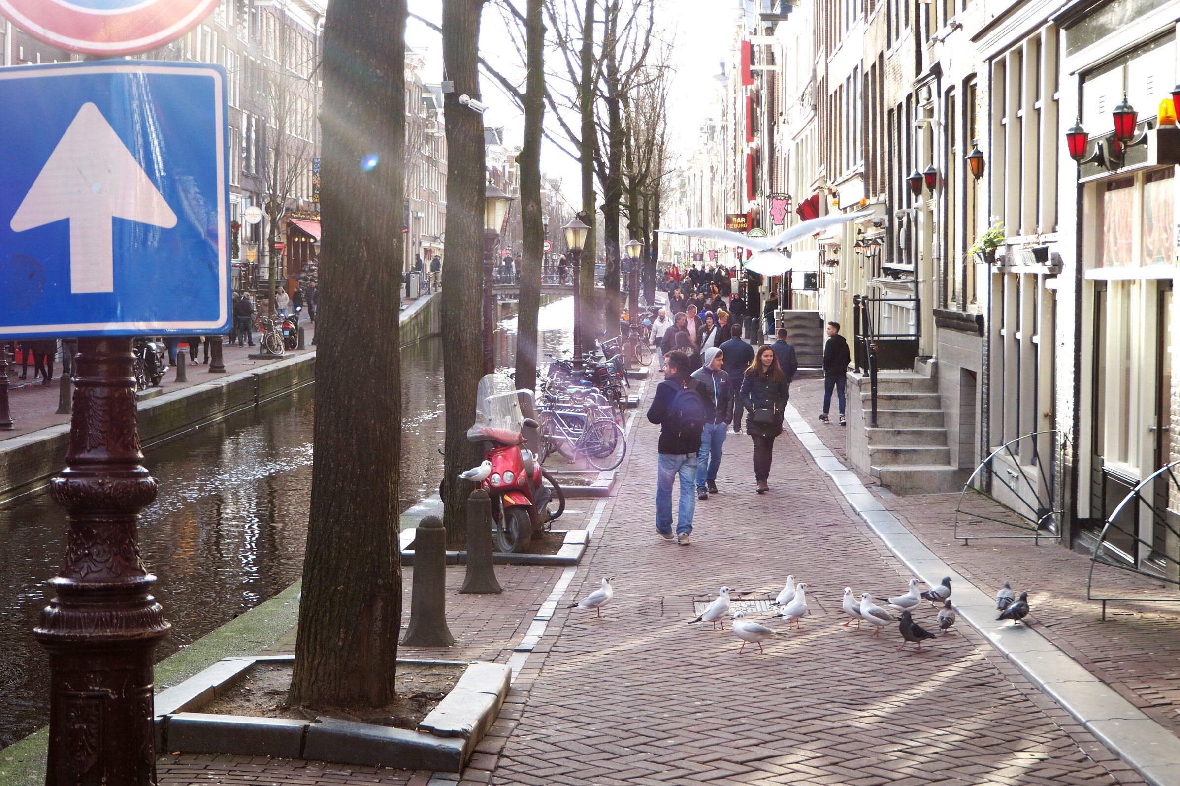 A walk in the city centre