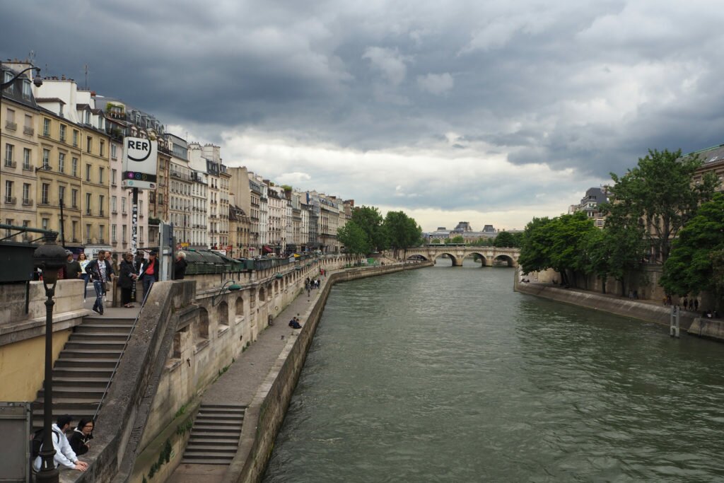 Menacing clouds in Paris
