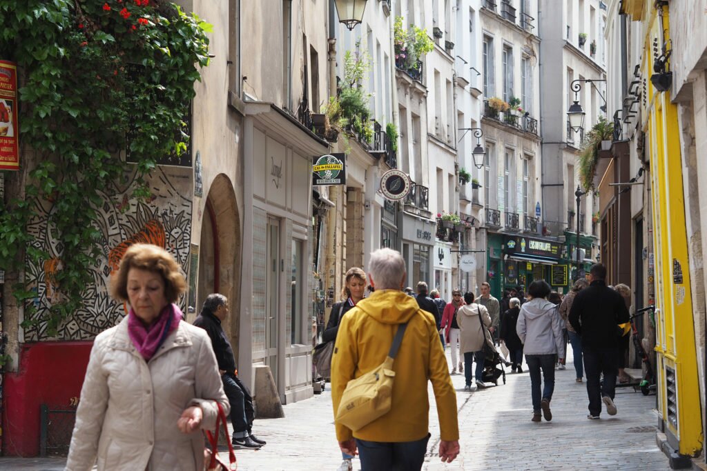 Street in the Marais neighbourhood