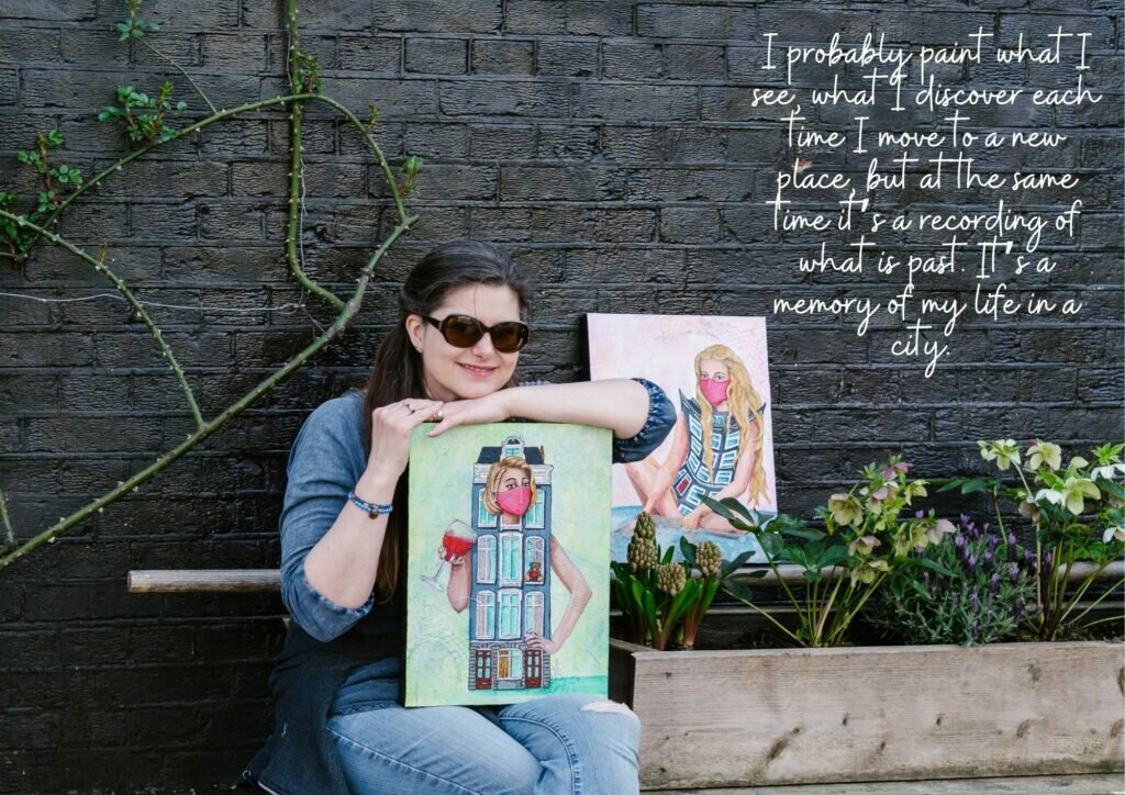 Fleur and her paintings