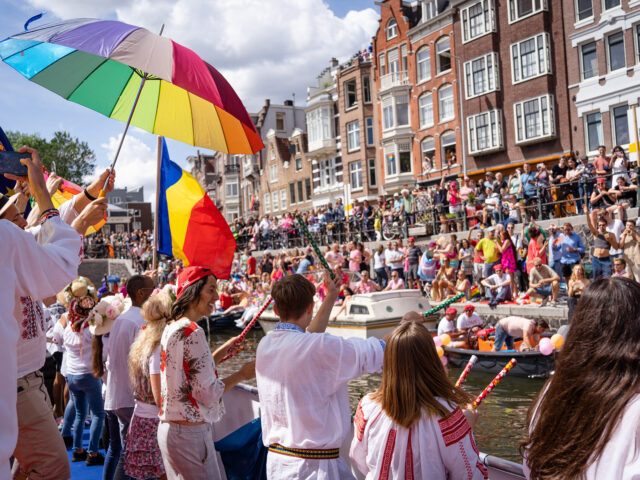 First Time on the Boat at Amsterdam Pride Canal Parade