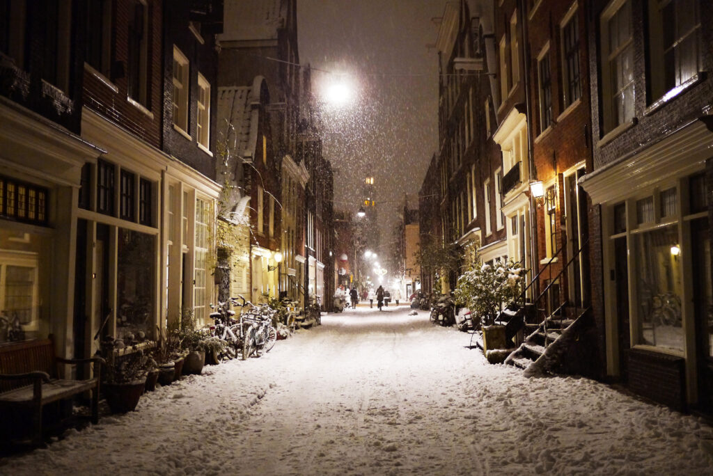 Winter night Amsterdam