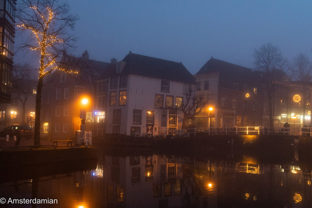 Foggy winter night Alkmaar 03