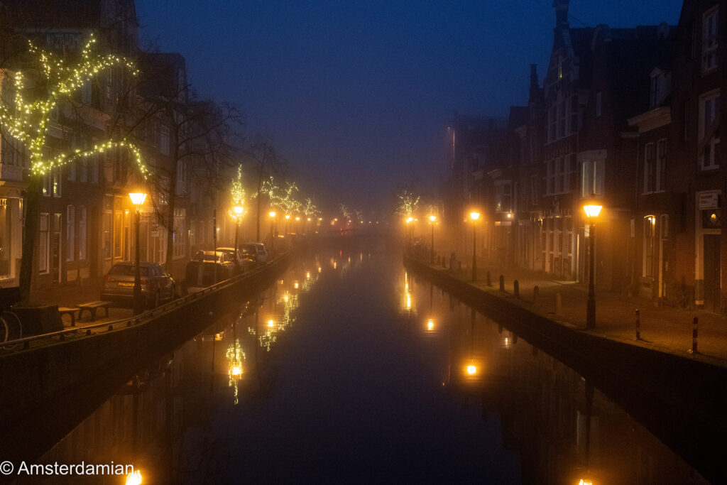 Foggy winter night Alkmaar 05