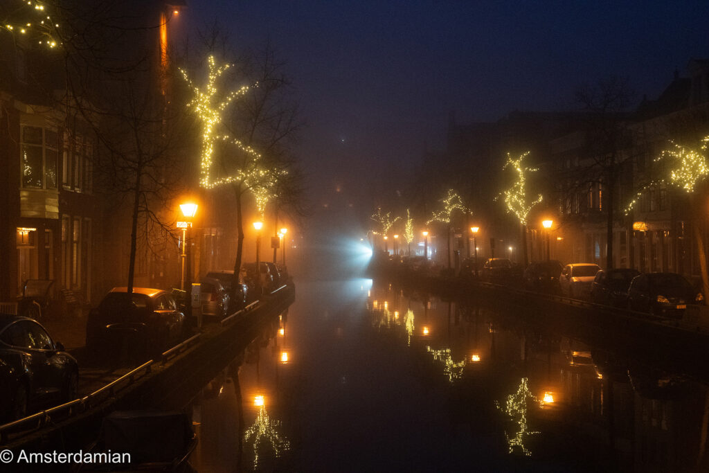 Foggy winter night Alkmaar 07