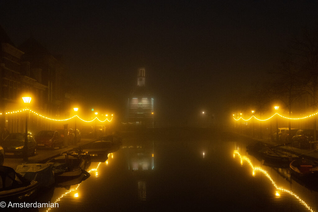 Foggy winter night Alkmaar 09