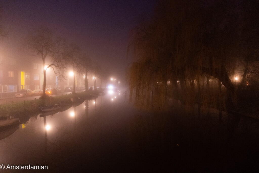 Foggy winter night Alkmaar 11