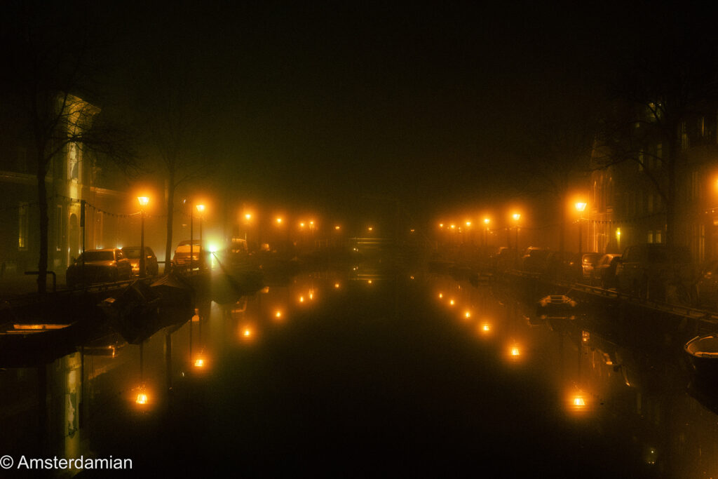 Foggy winter night Alkmaar 13