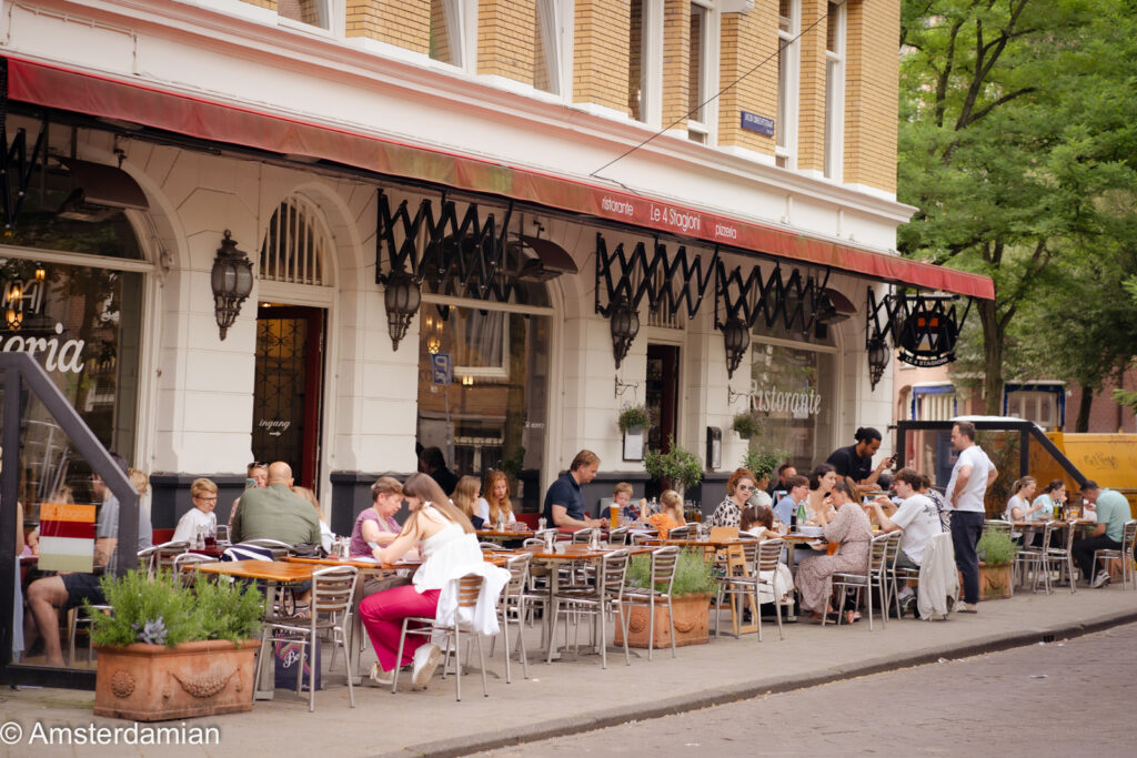 Cosy cafes in Oud-Zuid neighbourhood Amsterdam