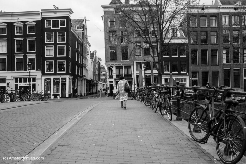 Empty Amsterdam city centre