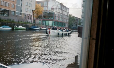 A beautiful houseboat