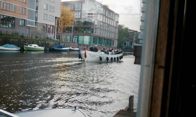 A beautiful houseboat