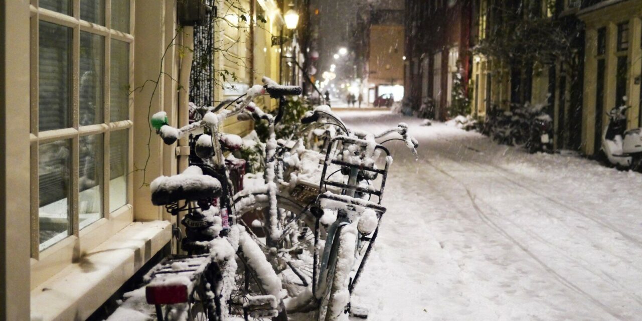 A Snowy Evening in Amsterdam