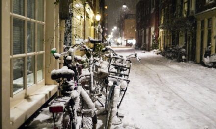 A Snowy Evening in Amsterdam