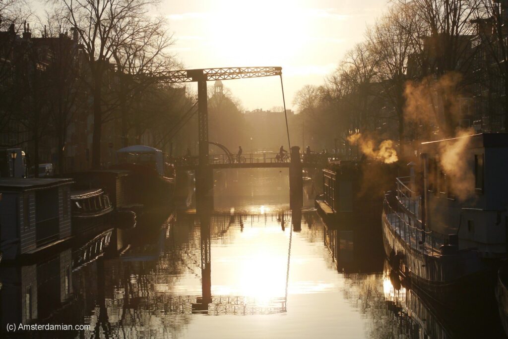 Winter morning Amsterdam