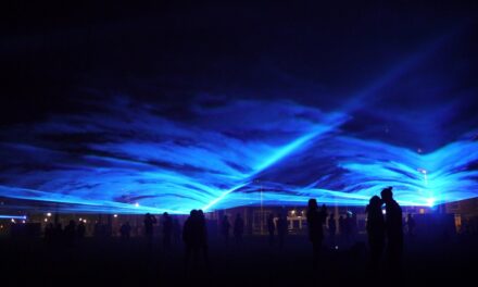 A sea of lasers flooding Museumplein