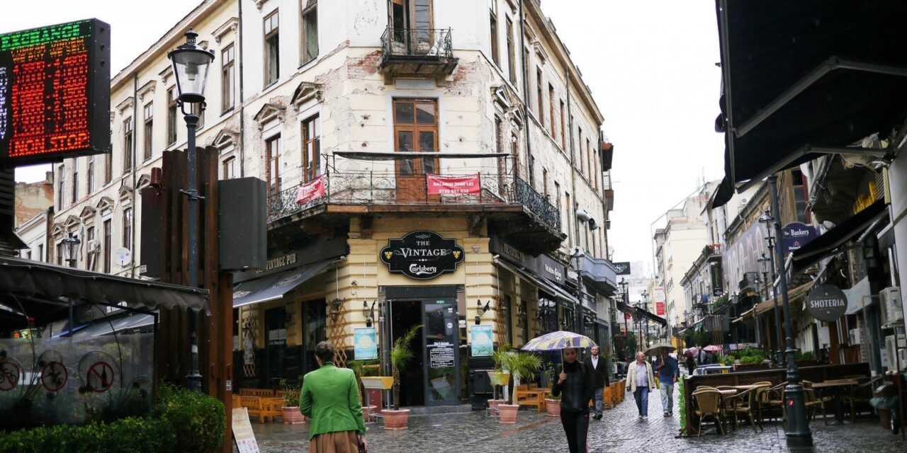 Rainy day in Bucharest