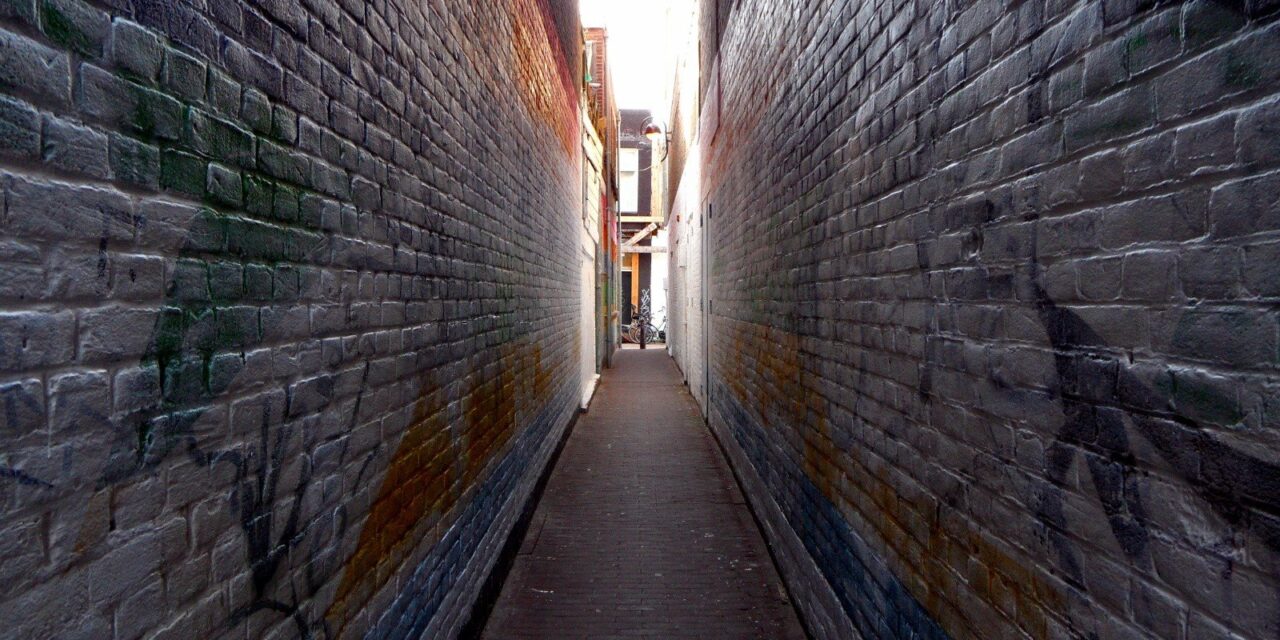 A very narrow street