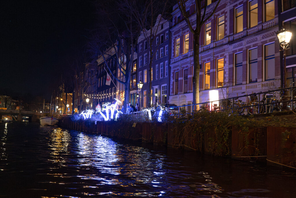 Amsterdam Light Festival by boat 