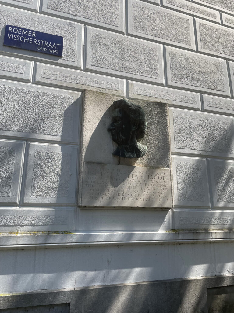 Aletta Jacobs plaque