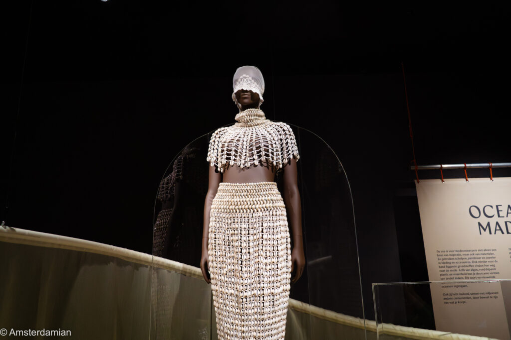 Sea shells dress at Oceanista exhibition