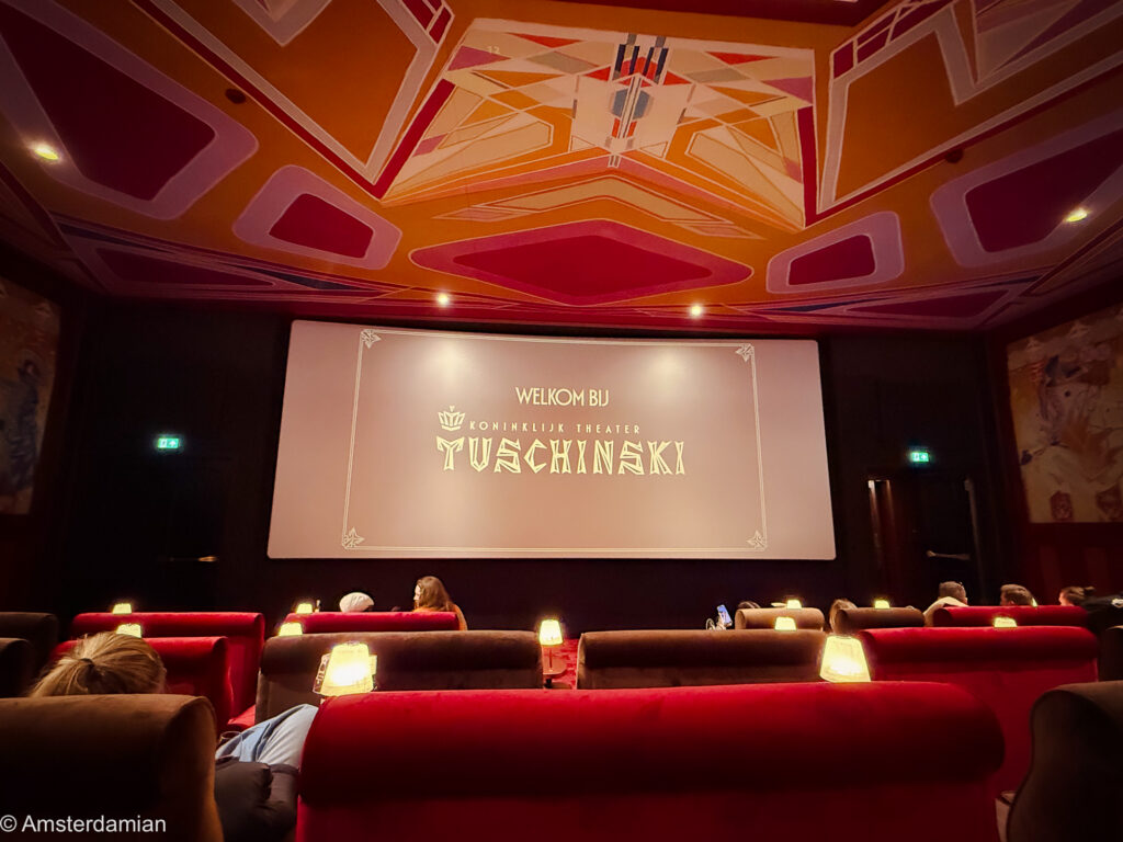 The movie is about to begin at Tuschinski