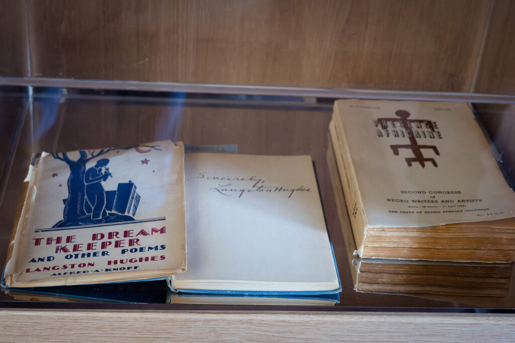 Books close-up at the Black Archives