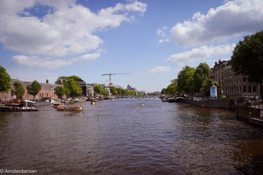 View over the Amstel River on a summer day