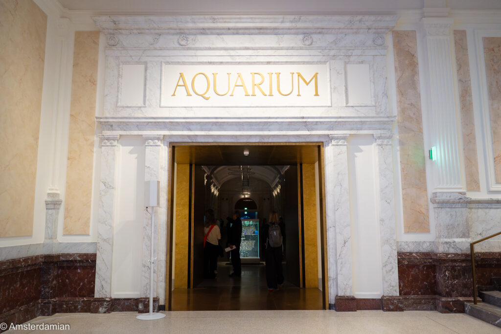 Marble entrance in the main hallway at ARTIS Aquarium