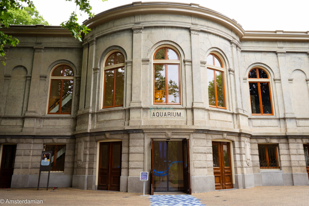 Monumental entrance of the ARTIS Aquarium Amsterdam