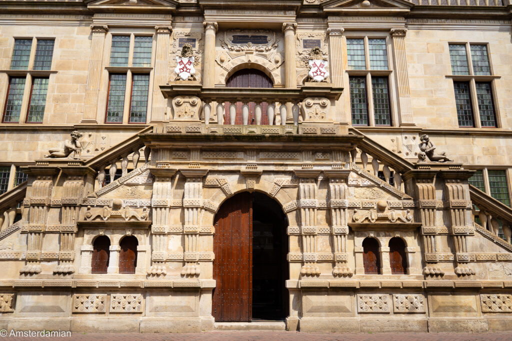 Stadhuis facade in Leiden