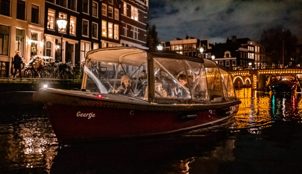 Pure Boats at Amsterdam Light Festival