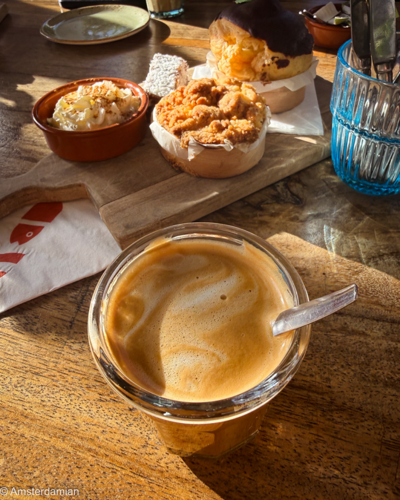 Coffee with an Amsterdamse Bos bol and other pastries at SUNDAY, Amstelveen