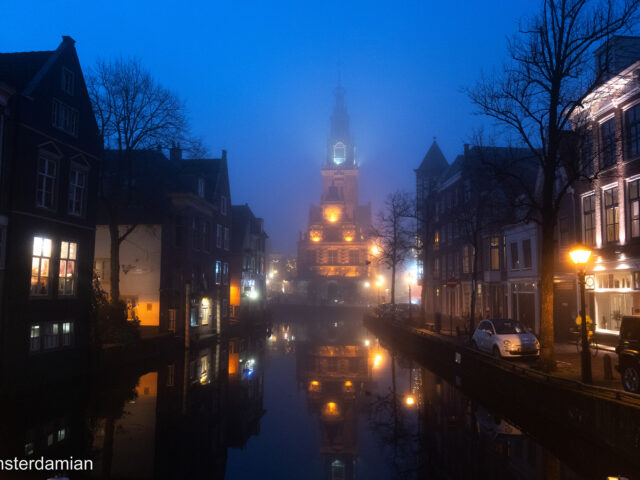 Foggy Winter Night in Alkmaar