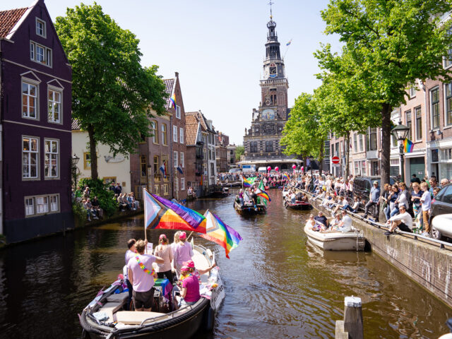 Celebrating Pride Parade in Alkmaar